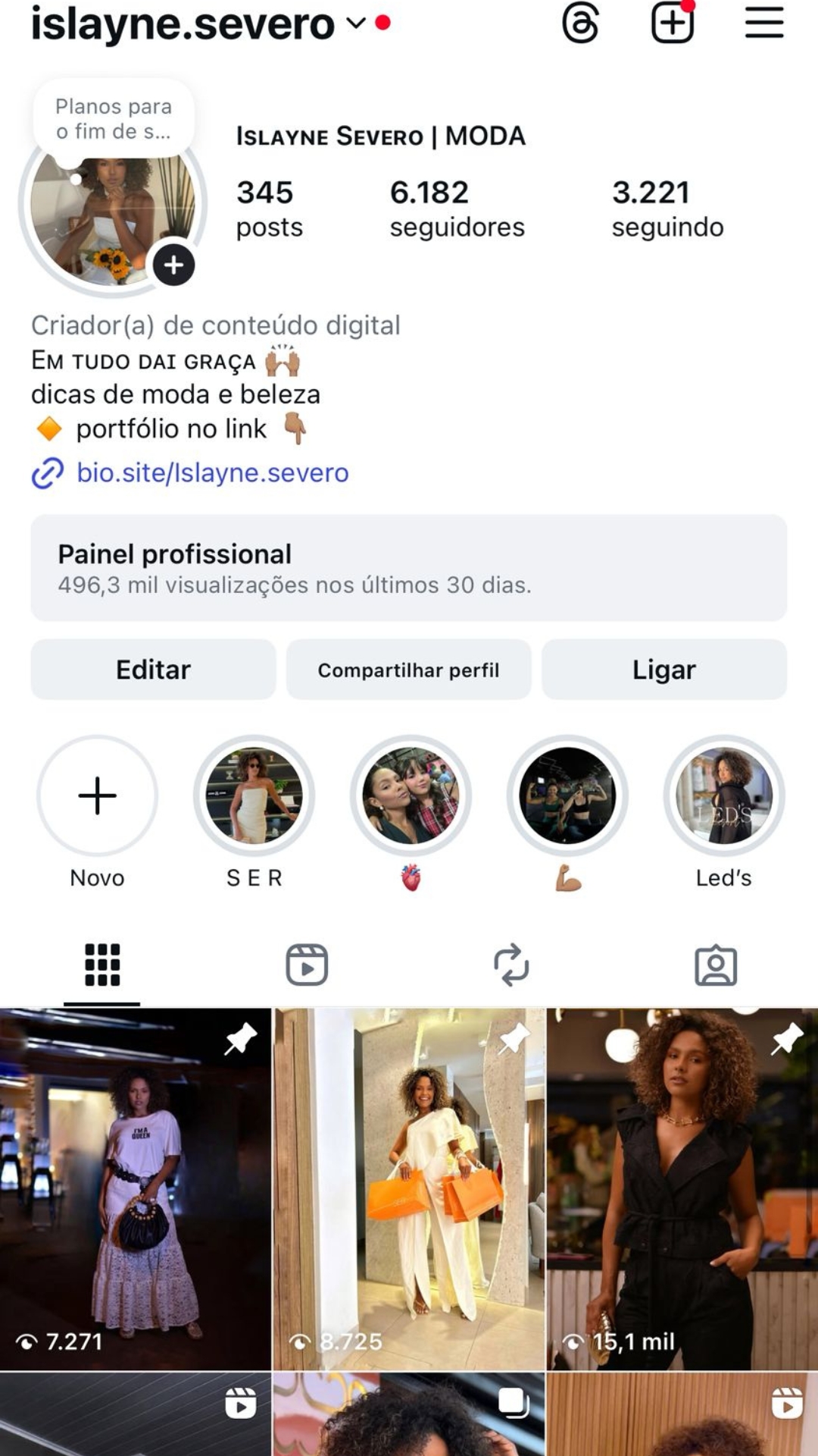 Instagram Islayne Severo - Imagem 1